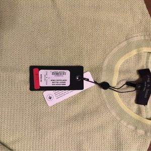 Rag & Bone “Bright Yellow Hemp Blend Crew.”